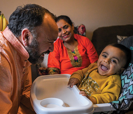 Daddy baby play time