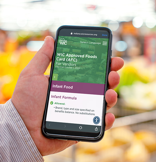 WIC မှ စိစစ်အတည်ပြုထားသော အစားအသောက်ထုတ်ယူခွင့်ကတ်